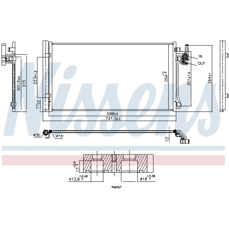 NISSENS 941286 Condenseur de climatisation