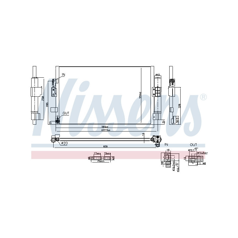 NISSENS 941298 Condensador de aire acondicionado