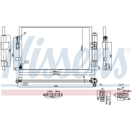 NISSENS 941298 Condensador de aire acondicionado