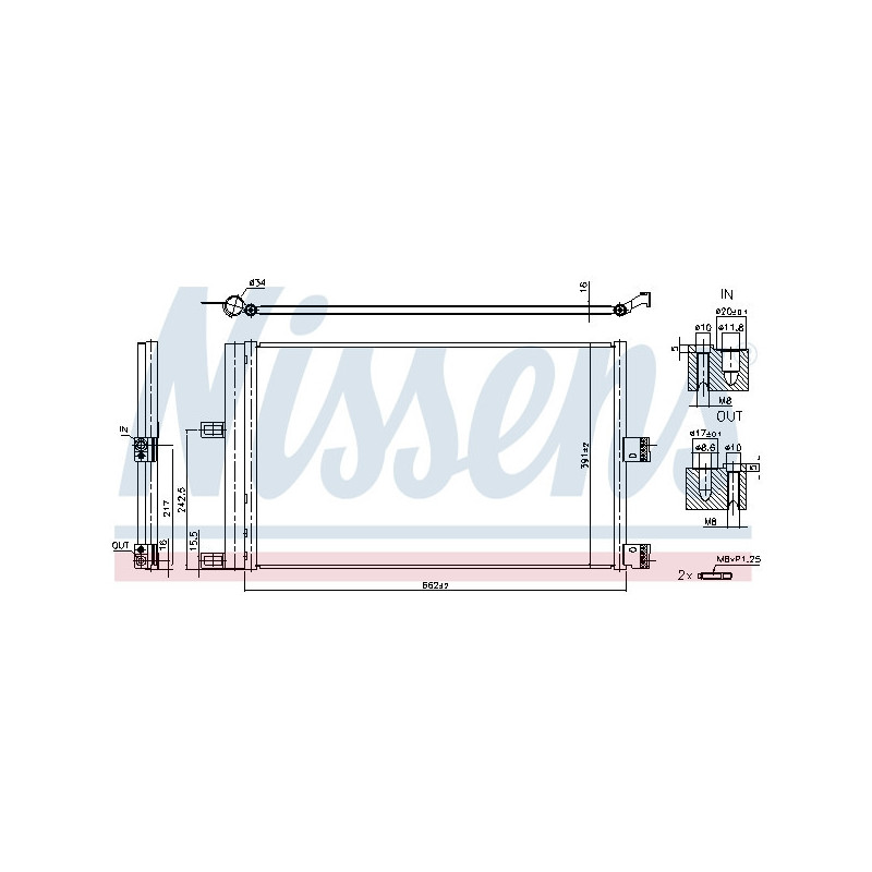 NISSENS 941210 Condensador de aire acondicionado