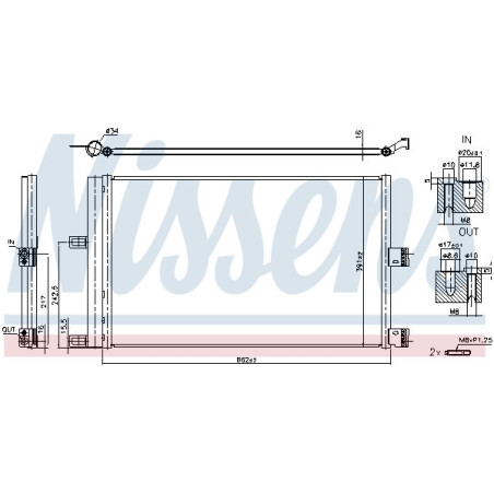 NISSENS 941210 Skraplacz klimatyzacji