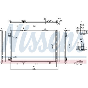 NISSENS 941276 Condensador de aire acondicionado