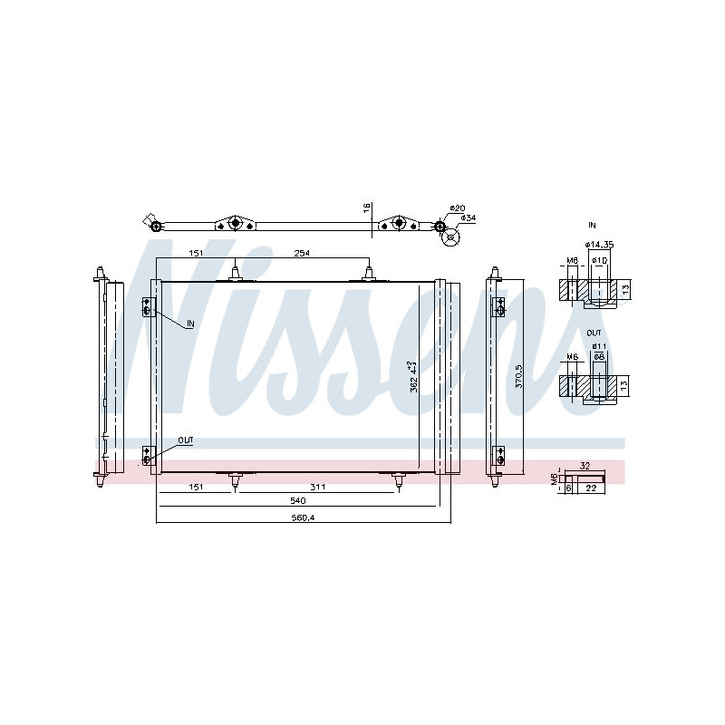 NISSENS 941276 Condenseur de climatisation