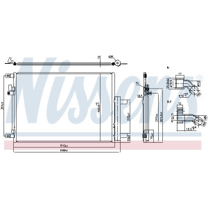 NISSENS 941288 Air conditioning condenser