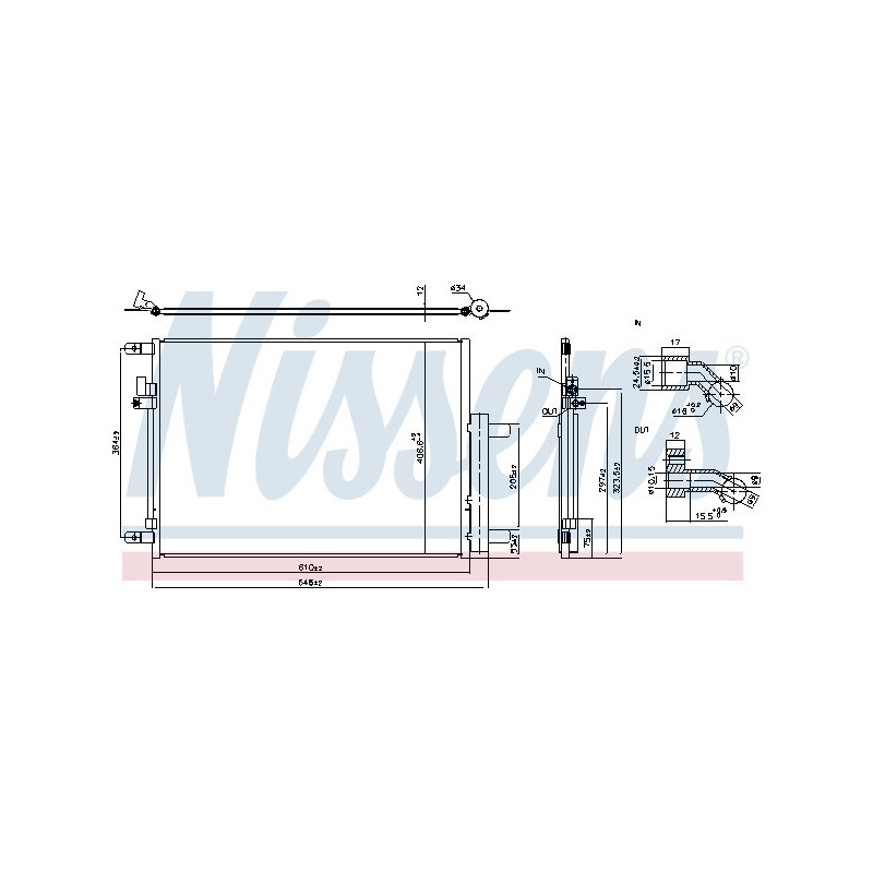 NISSENS 941288 Condensador de aire acondicionado