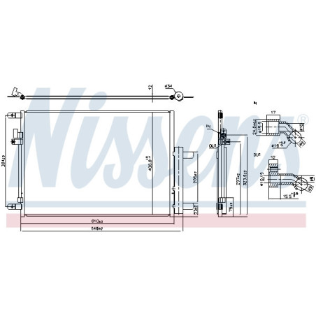 NISSENS 941288 Air conditioning condenser