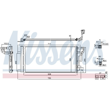 NISSENS 941289 Condenseur de climatisation