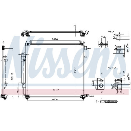 NISSENS 941295 Condensador de aire acondicionado