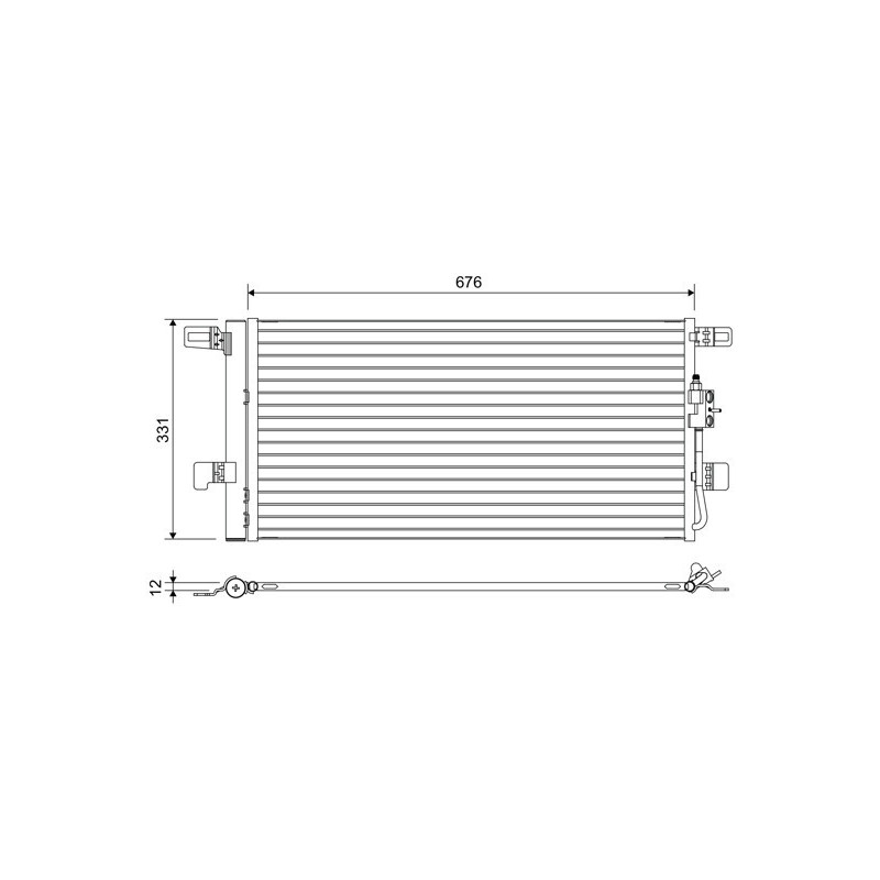 VALEO 822648 Air conditioning condenser
