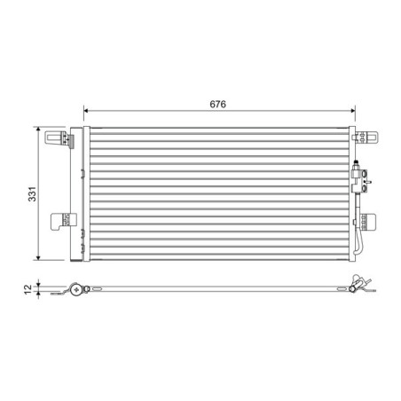 VALEO 822648 Condensador de aire acondicionado