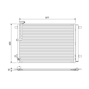 VALEO 822657 Condensador de aire acondicionado