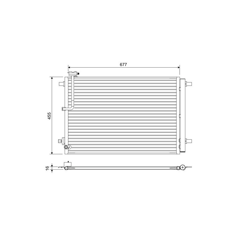 VALEO 822657 Skraplacz klimatyzacji