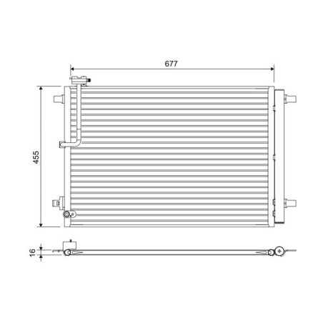 VALEO 822657 Skraplacz klimatyzacji