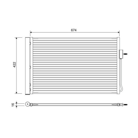 VALEO 822662 Skraplacz klimatyzacji