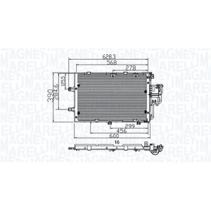MAGNETI MARELLI 350203891000 Skraplacz klimatyzacji