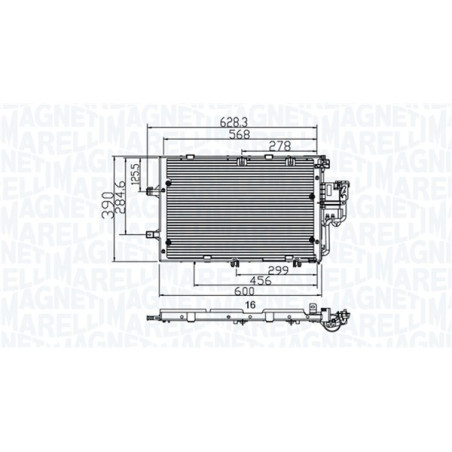 MAGNETI MARELLI 350203891000 Air conditioning condenser