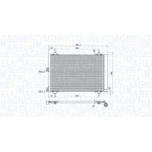 MAGNETI MARELLI 350203920000 Skraplacz klimatyzacji