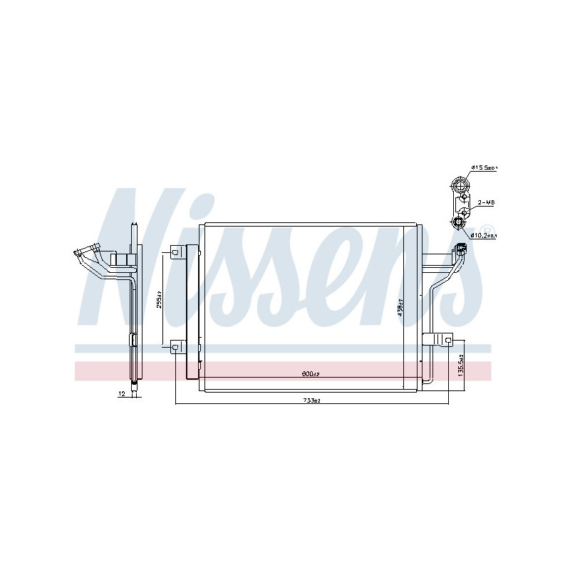 NISSENS 940909 Condensador de aire acondicionado
