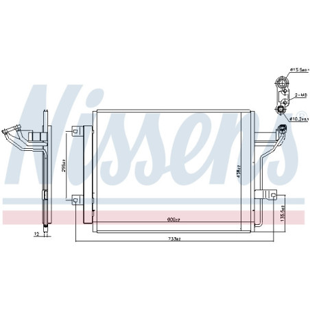 NISSENS 940909 Condensador de aire acondicionado