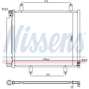 NISSENS 940932 Skraplacz klimatyzacji