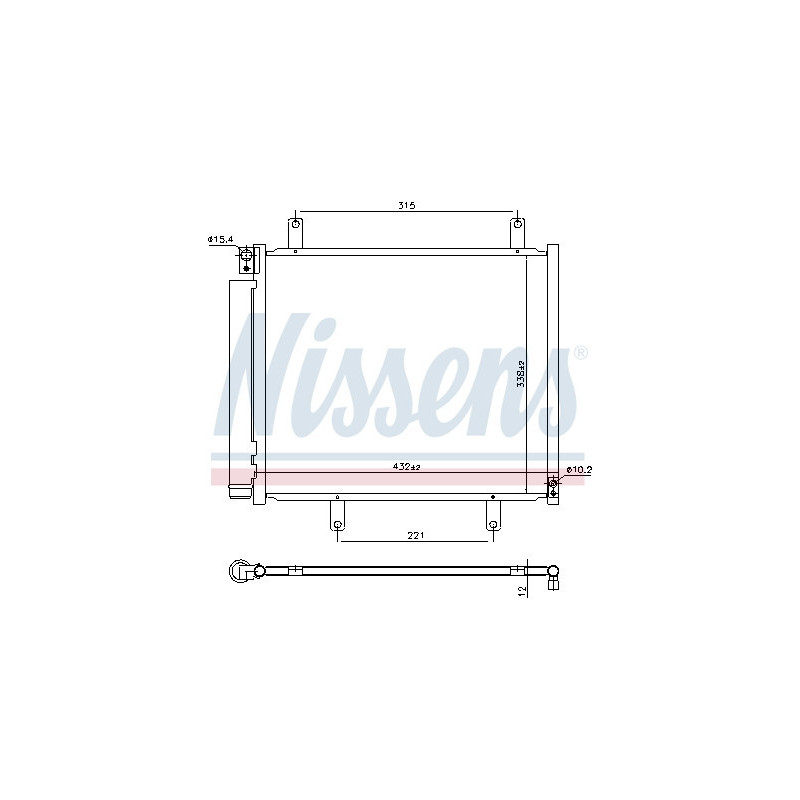 NISSENS 940932 Skraplacz klimatyzacji