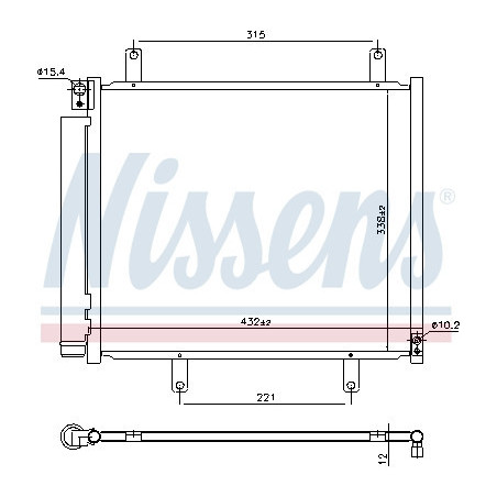 NISSENS 940932 Condensatore climatizzatore