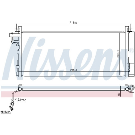 NISSENS 940935 Condensador de aire acondicionado