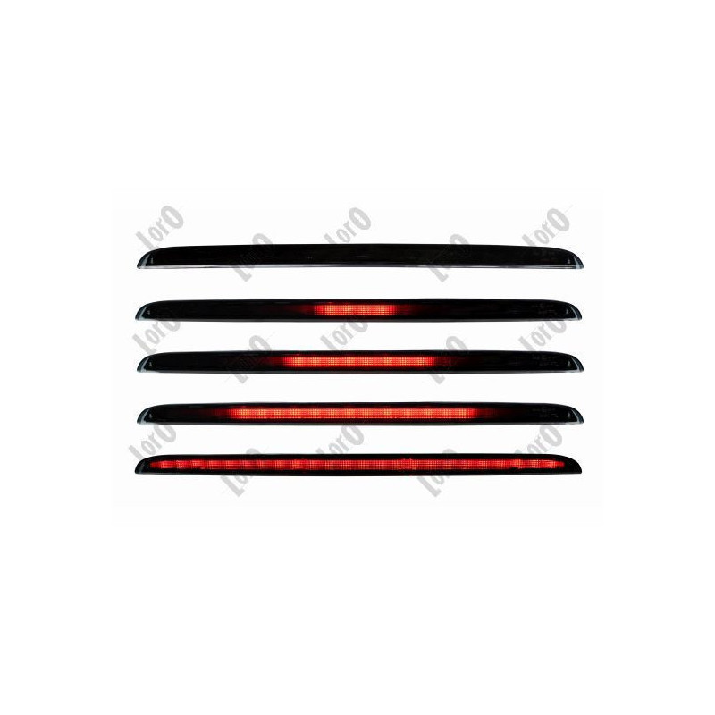 Tretie brzdové svetlo dymové dynamický LED pre Audi A6 C6 Allroad Avant (2005-2011) - LORO 003-15-870SD