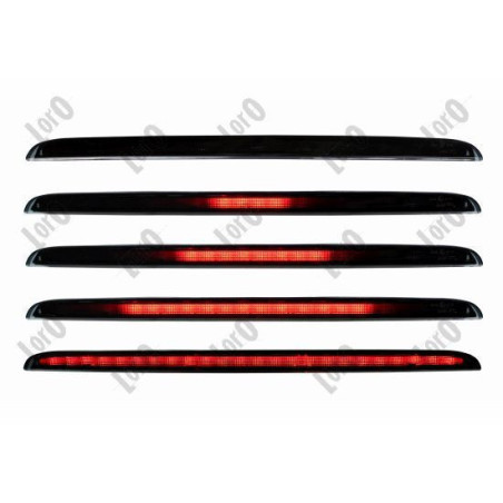 Tretie brzdové svetlo dymové dynamický LED pre Audi A6 C6 Allroad Avant (2005-2011) - LORO 003-15-870SD