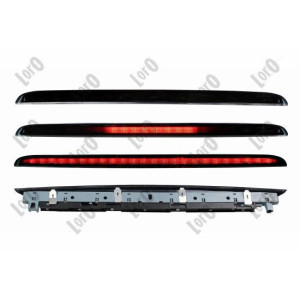 Tretie brzdové svetlo dymové dynamický LED pre Audi A6 C6 Allroad Avant (2005-2011) - LORO 003-15-870SD