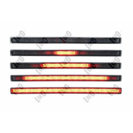 Tretie brzdové svetlo dymové dynamický LED pre Audi A4 B6 Avant (2001-2004) - LORO 003-25-870SD
