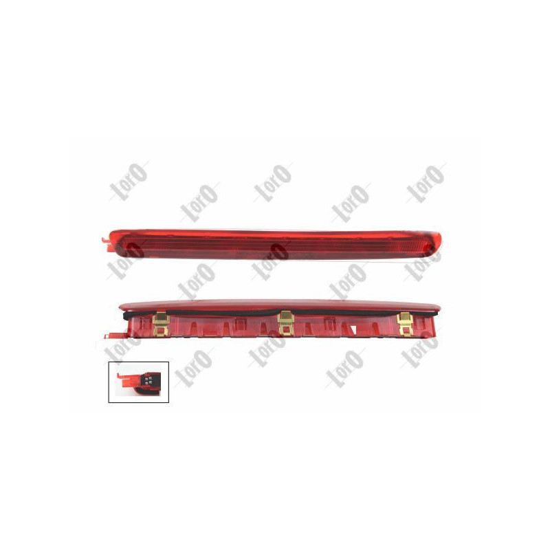 Tretie brzdové svetlo dynamický LED pre SEAT Ibiza IV Leon II - LORO 046-24-870D