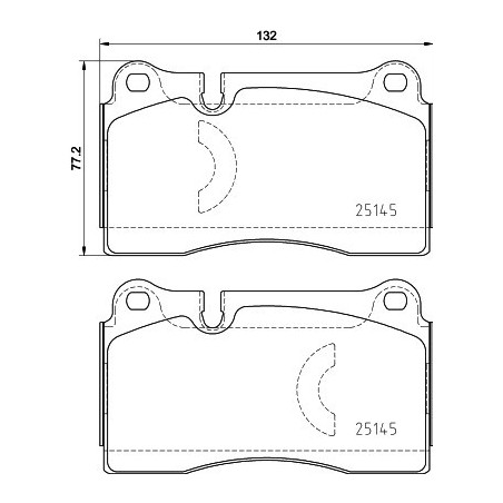 BREMBO P 85 159 Brake Pads Set Front for Leon Formentor Ateca TT A3