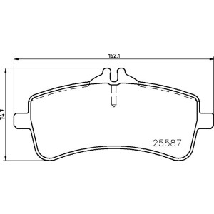 BREMBO P 50 131 Brake Pads Set Rear for Mercedes S