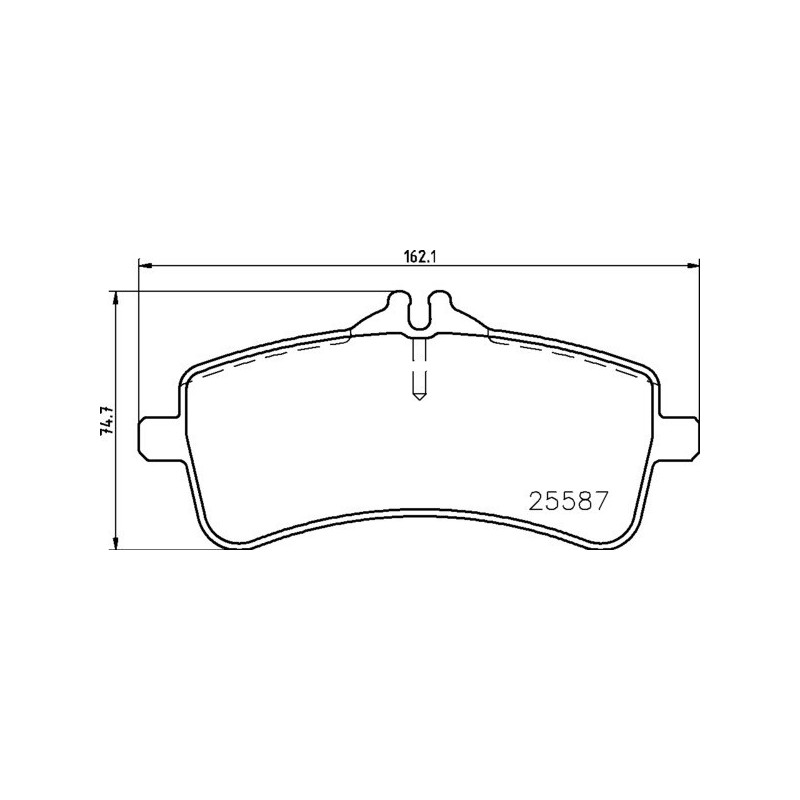 BREMBO P 50 131 Plaquettes de frein arrière pour Mercedes S