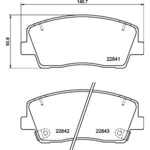 BREMBO P 30 108 Plaquettes de frein avant pour Kia Stinger