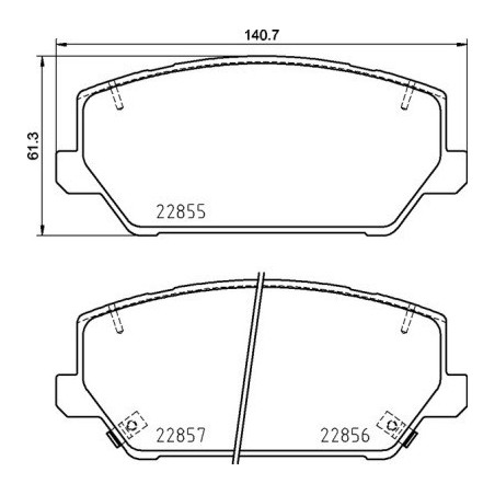BREMBO P 30 102 Brzdové destičky přední pro i30 Optima Santa Fe Cadenza Grandeur Kona