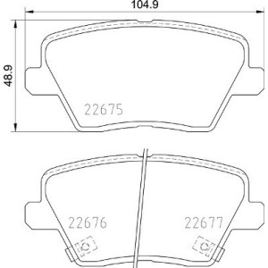 BREMBO P 30 109 Pastiglie freno posteriore per Ceed i30 XCeed ProCeed