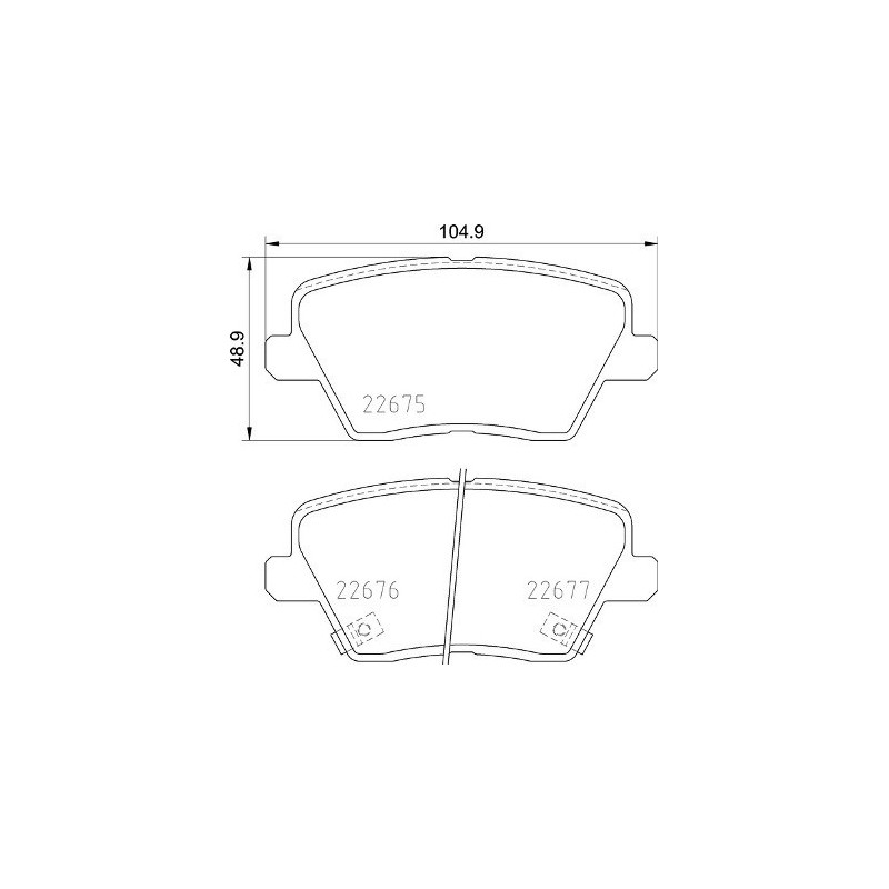 BREMBO P 30 109 Bremsbeläge Hinten für Ceed i30 XCeed ProCeed