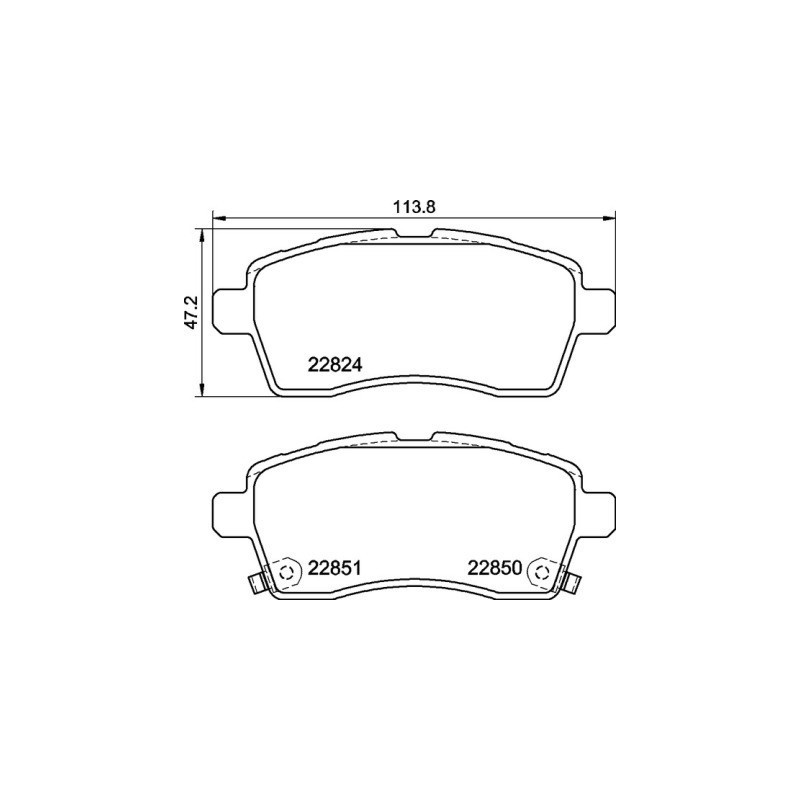 BREMBO P 79 037 Brzdové platničky predné pre Suzuki Ignis