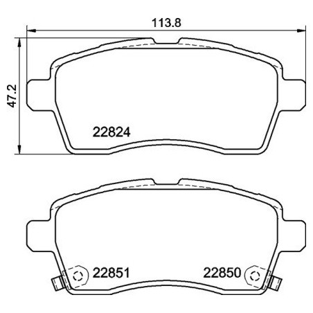 BREMBO P 79 037 Brake Pads Set Front for Suzuki Ignis