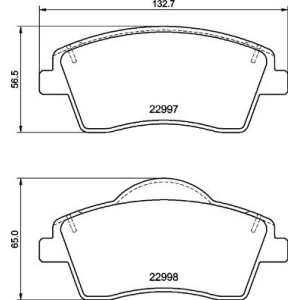 BREMBO P 86 033 Brzdové platničky predné pre Volvo XC40