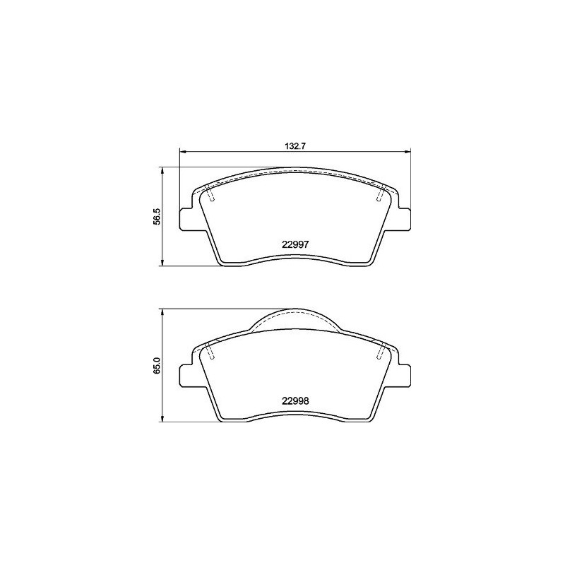 BREMBO P 86 033 Pastiglie freno anteriore per Volvo XC40