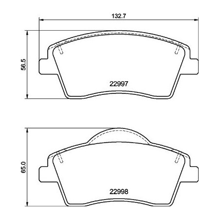 BREMBO P 86 033 Pastillas de freno delantero para Volvo XC40
