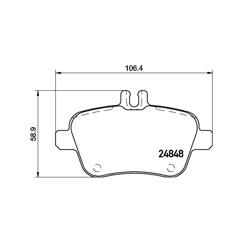 BREMBO P 50 135 Brake Pads Set Rear for CLA A GLA Q30 QX30