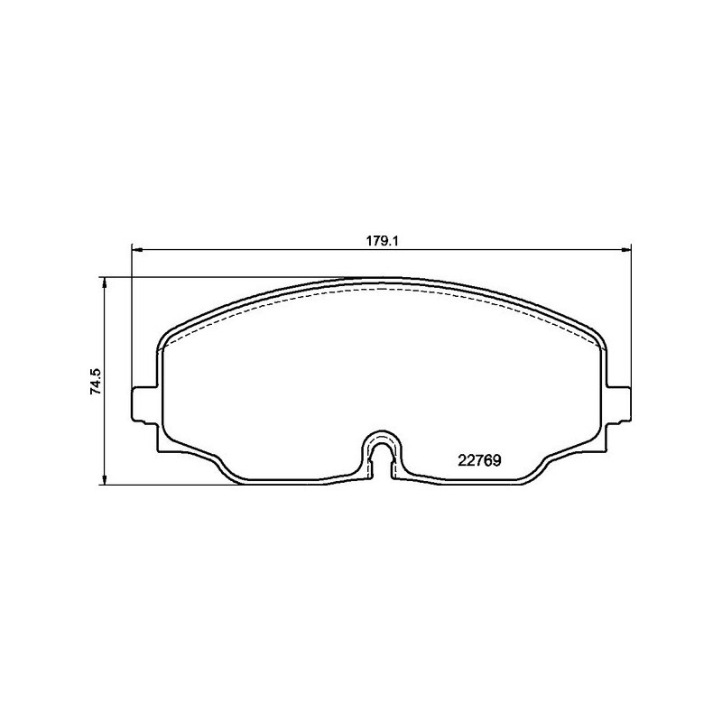 BREMBO P 85 176 Plaquettes de frein avant pour VW Atlas