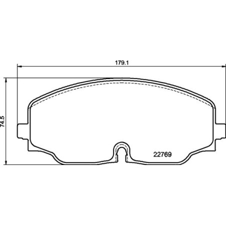 BREMBO P 85 176 Brake Pads Set Front for VW Atlas