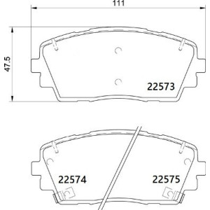 BREMBO P 30 115 Plaquettes de frein avant pour Kia Picanto Ray