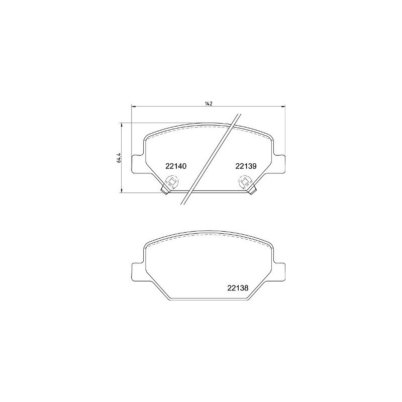 BREMBO P 07 007 Pastiglie freno anteriore per Insignia Camaro