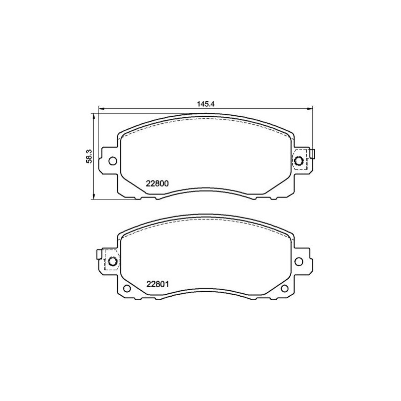 BREMBO P 78 028 Brake Pads Set Front for Impreza XV Forester Outback